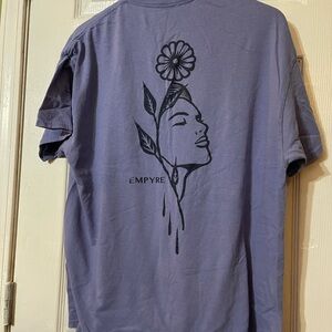 Empyre Lavender Crewneck Tee with Subtle Logo Print